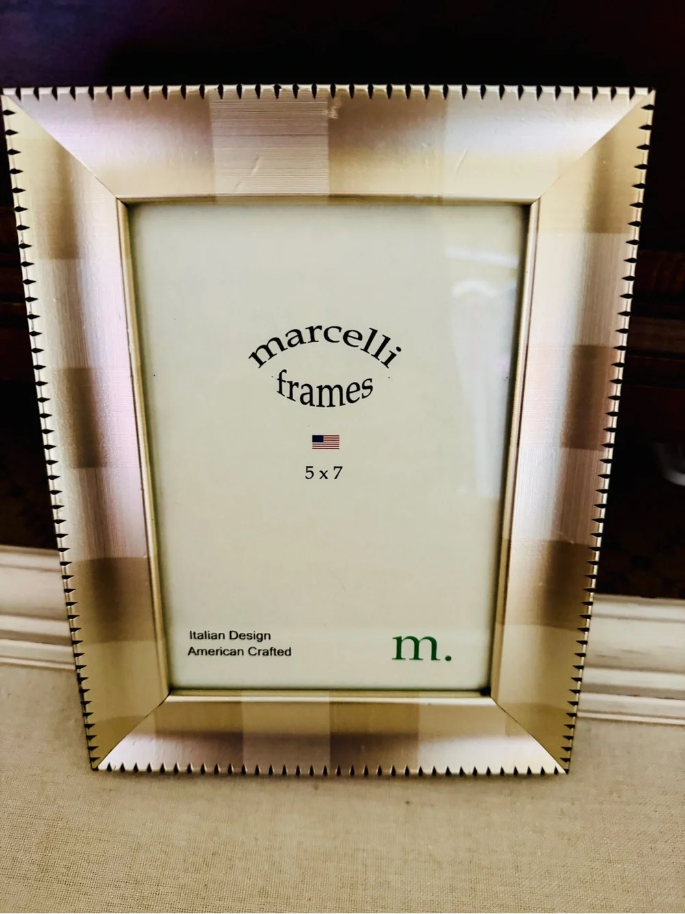 Marcelli tabletop picture frame by F.G. Galassi  5x7 inches.